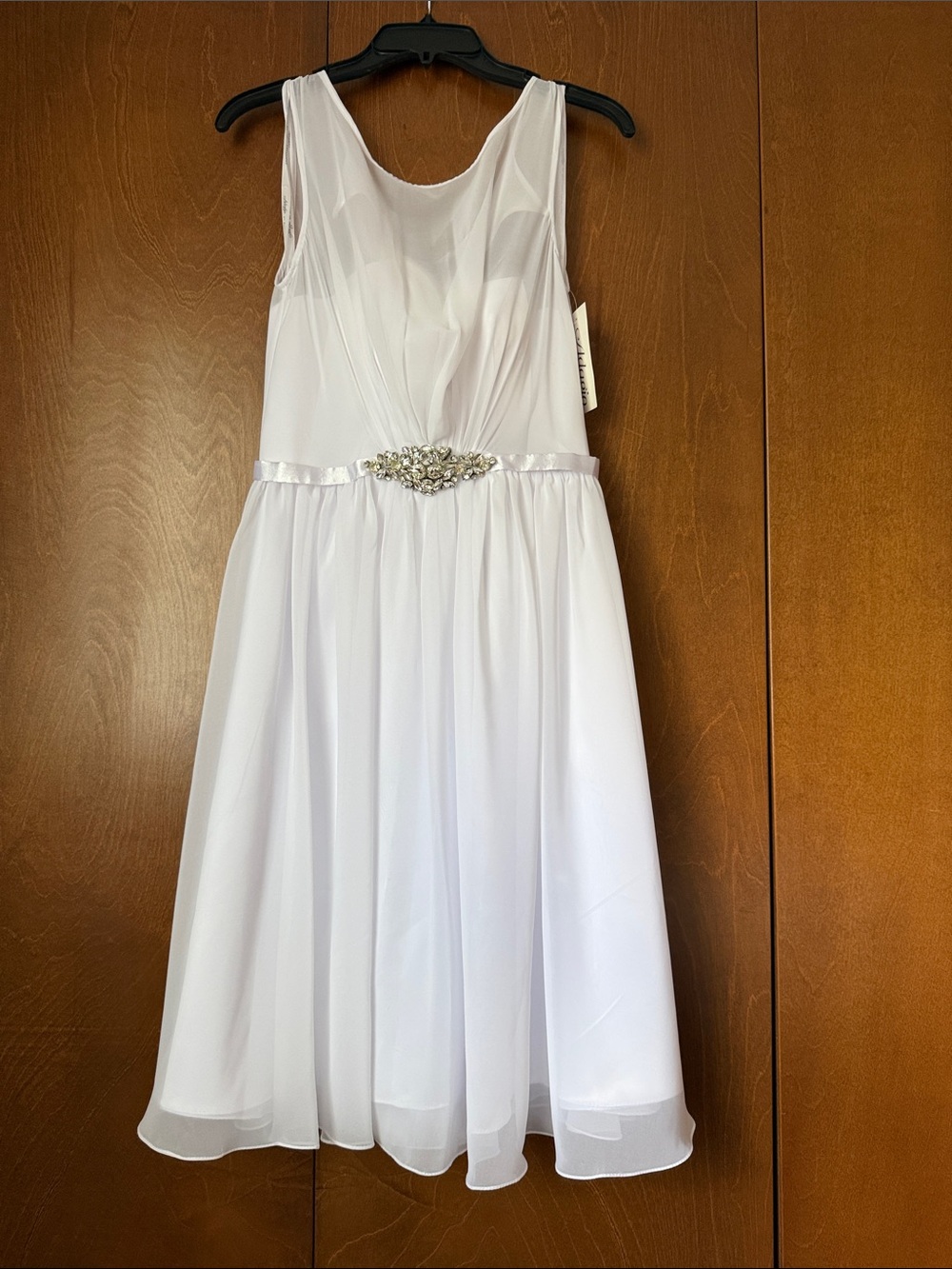 Adagio White Semi Formal Bridal Dress NWT Sz 10 $149